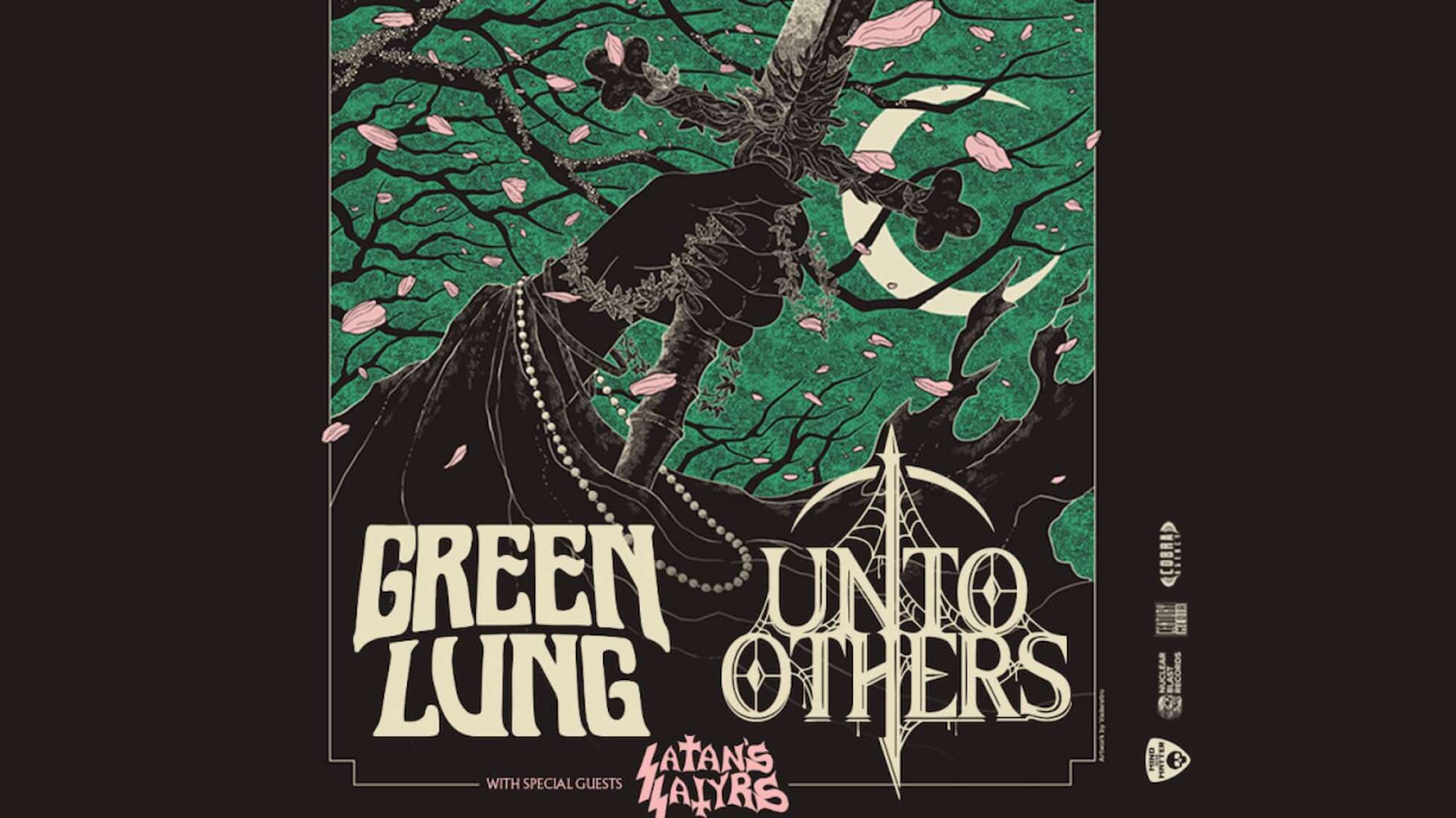 Showplakat für die Show von Green Lung und Unto Others