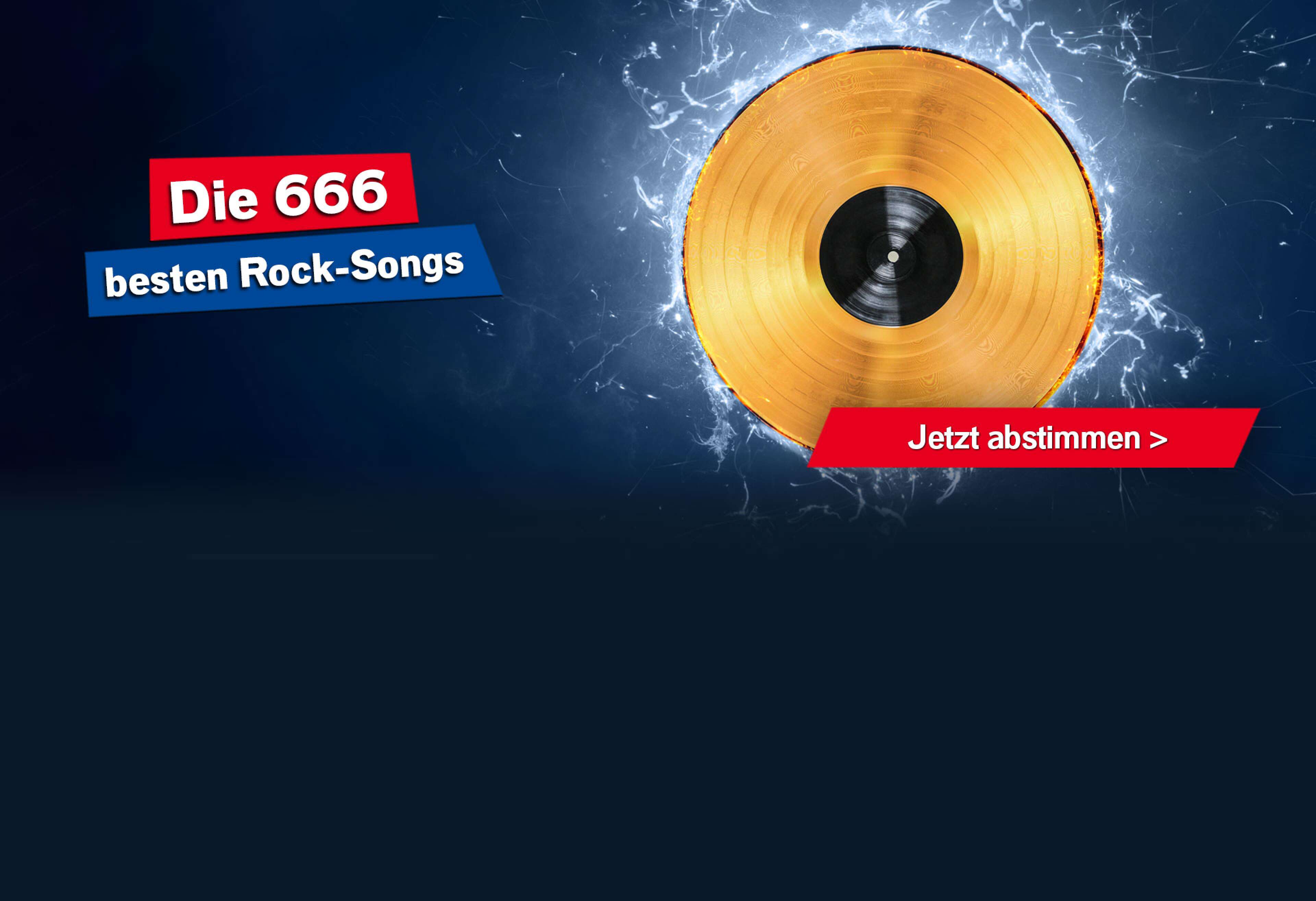 Das Headerbild für die Voting-Phase der 666 besten Rock-Songs.