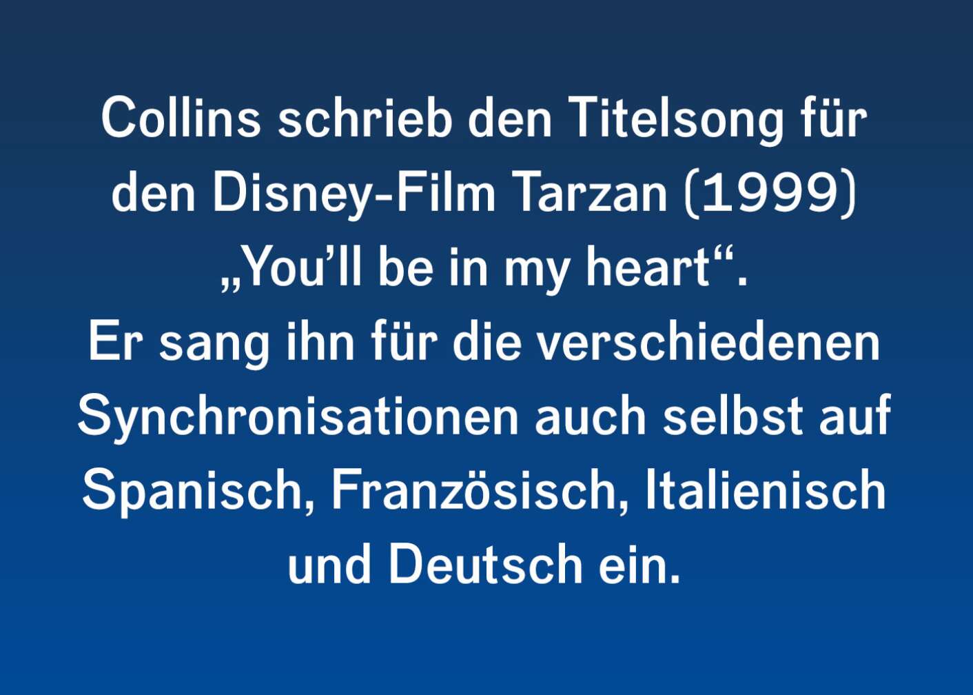 Fakt über Phil Collins