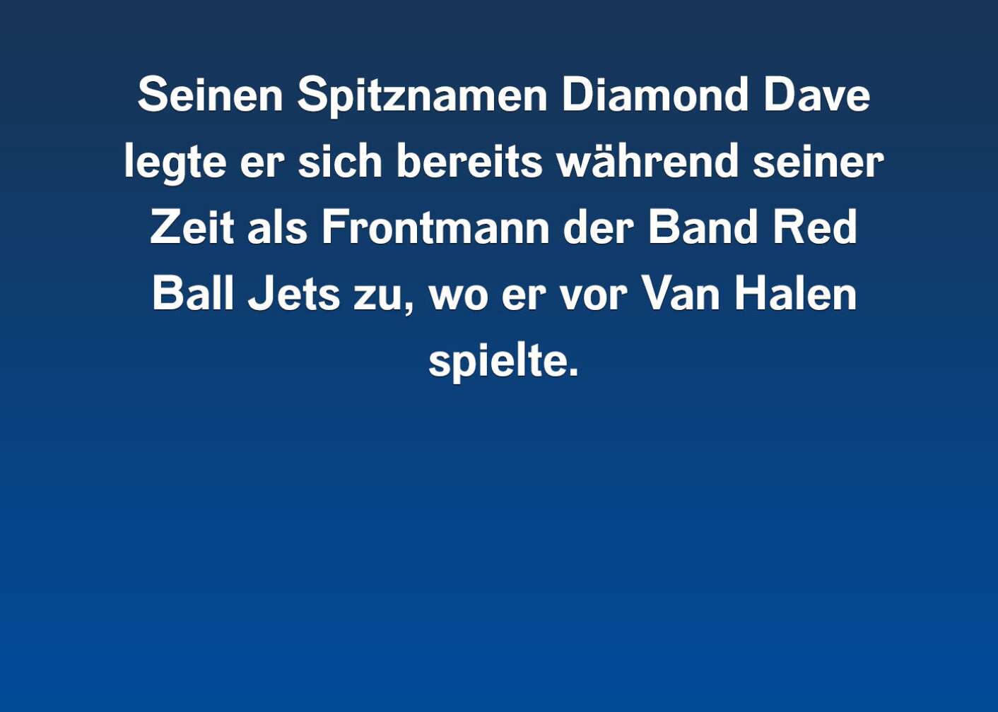 Fakten über David Lee Roth