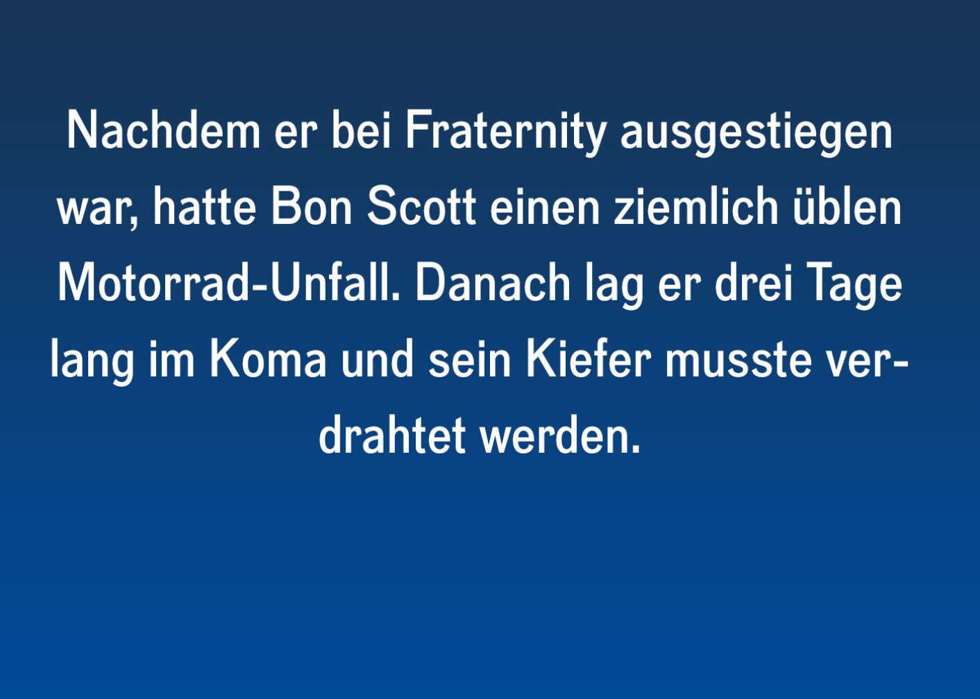 Fakten über Bon Scott