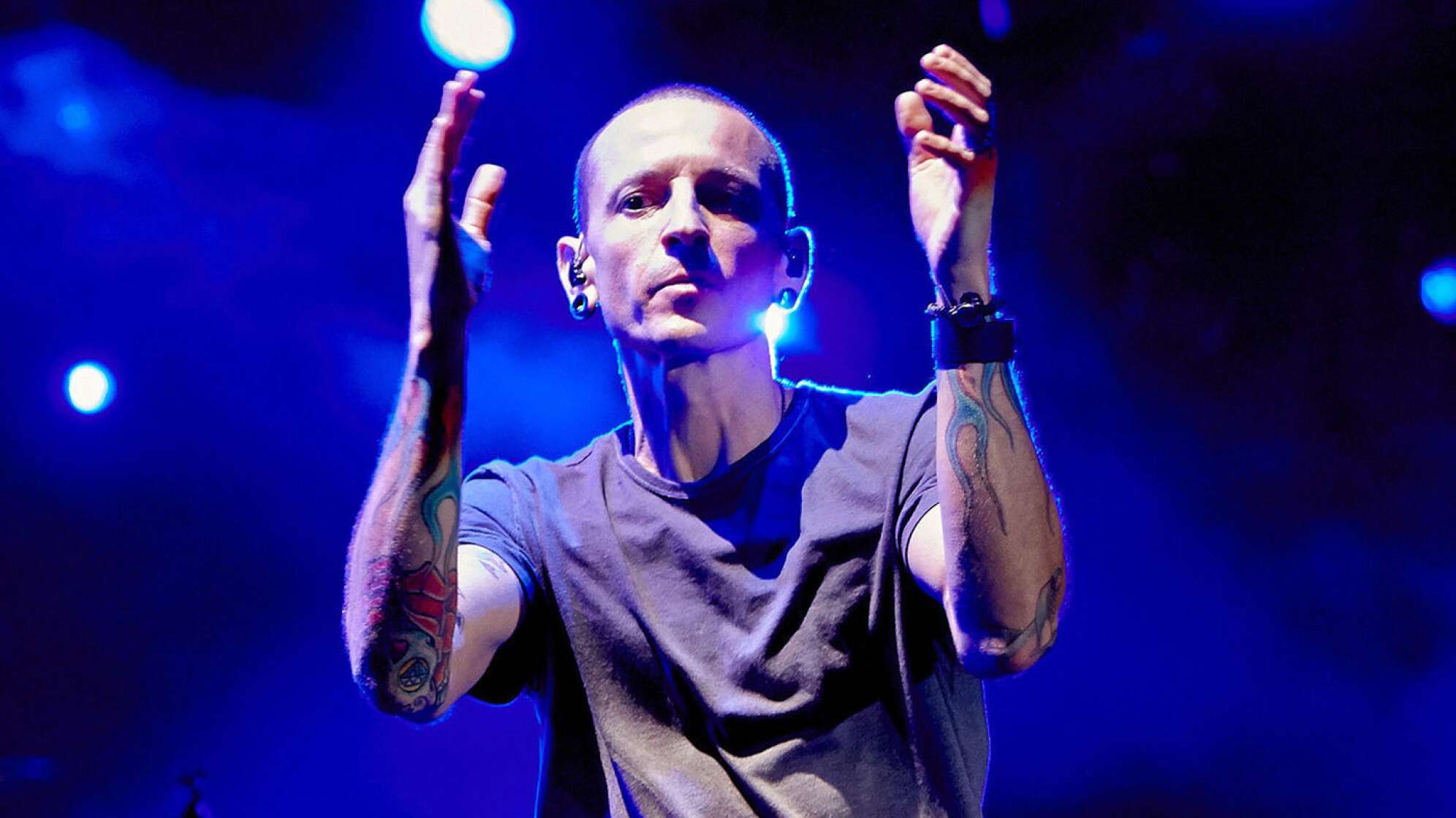 Chester Bennington auf der Bühne