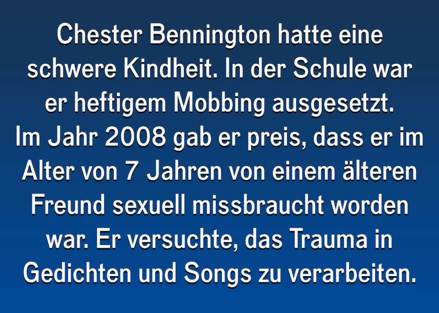 Fakten über Chester Bennington