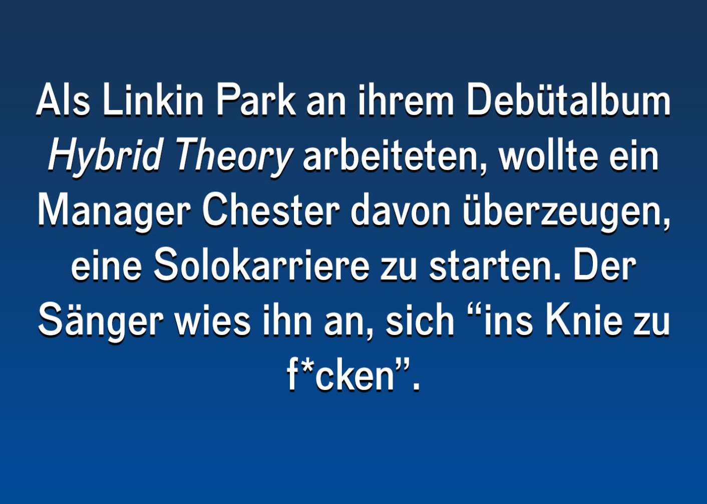 Fakten über Chester Bennington