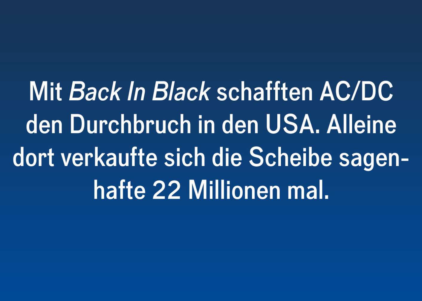20 Fakten über die legendäre Scheibe Back In Black