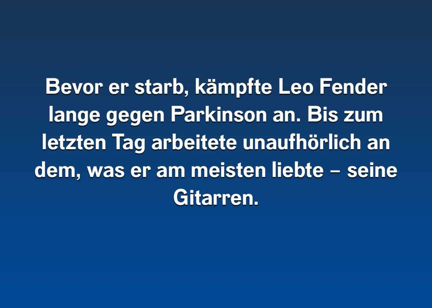 10 Fakten über Leo Fender