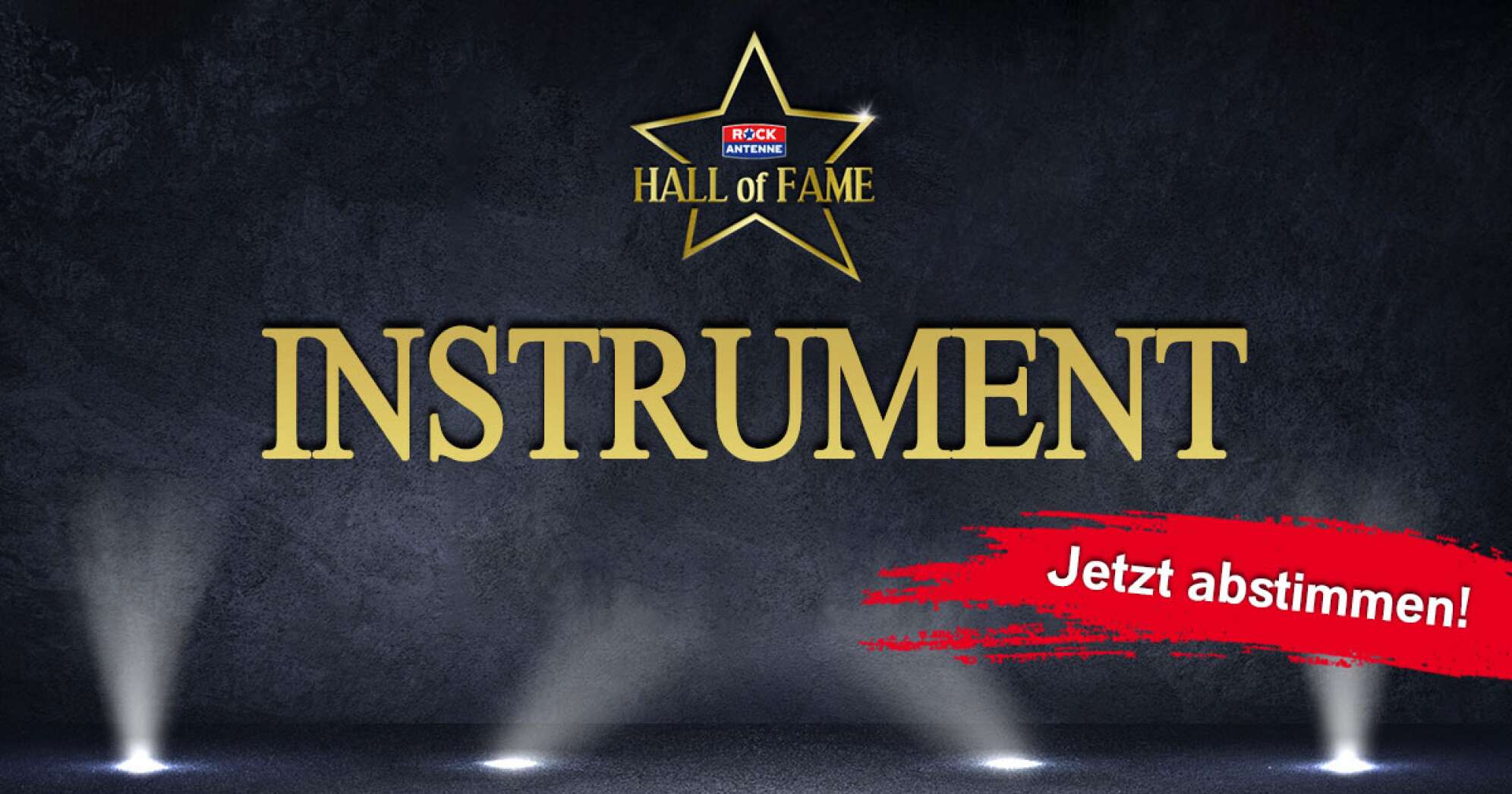 Bild der ROCK ANTENNE Hall of Fame - Kategorie Instrument: Jetzt abstimmen