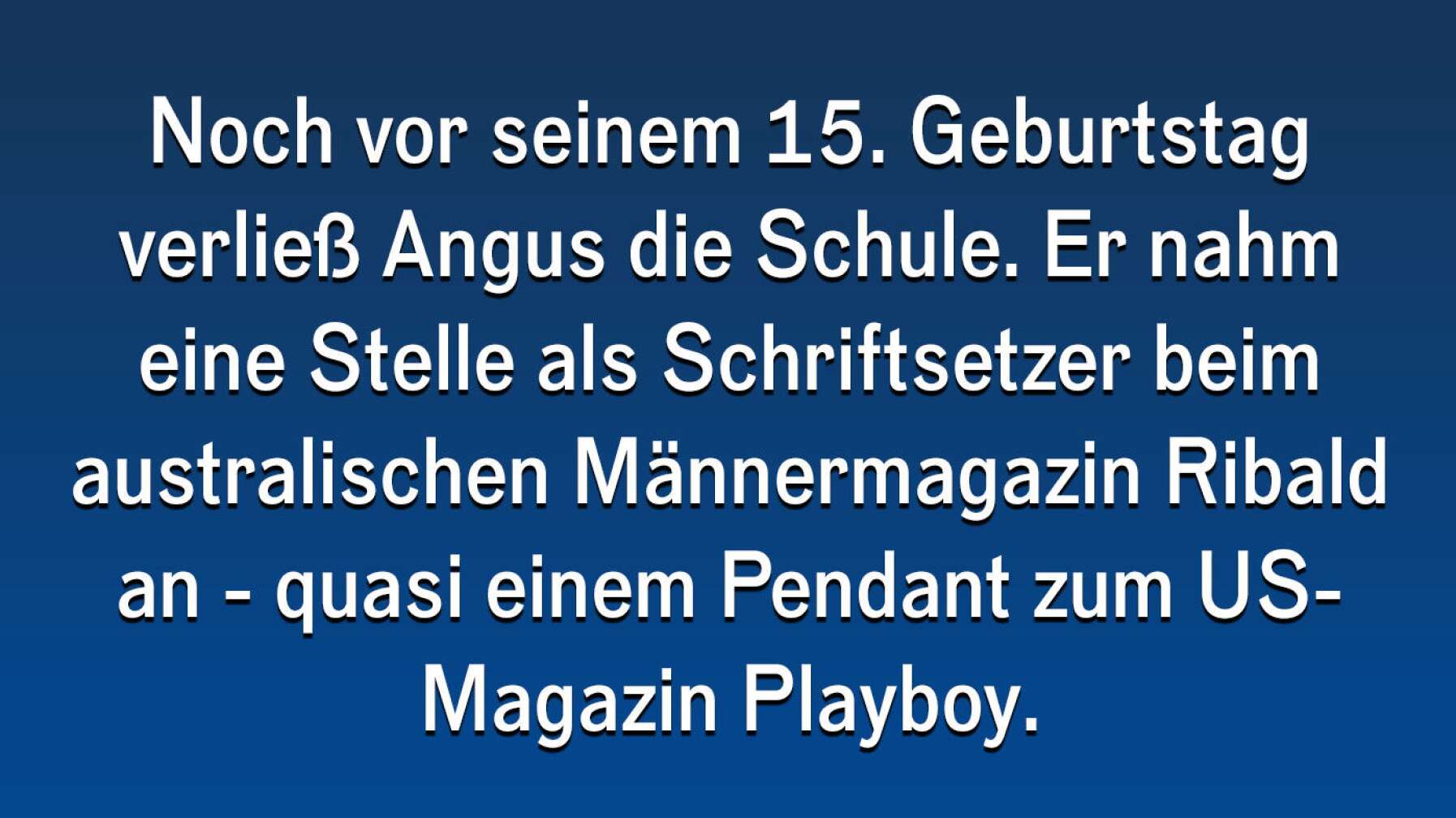 Die besten Geschichten von Angus Young #1