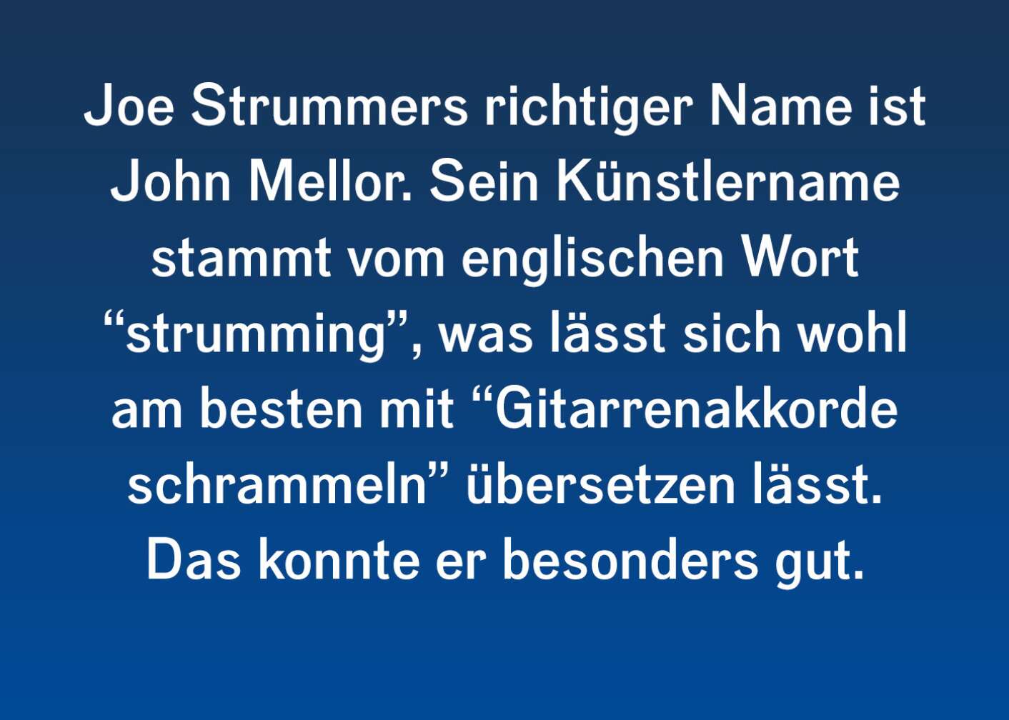 Spannende Fakten zu Joe Strummer