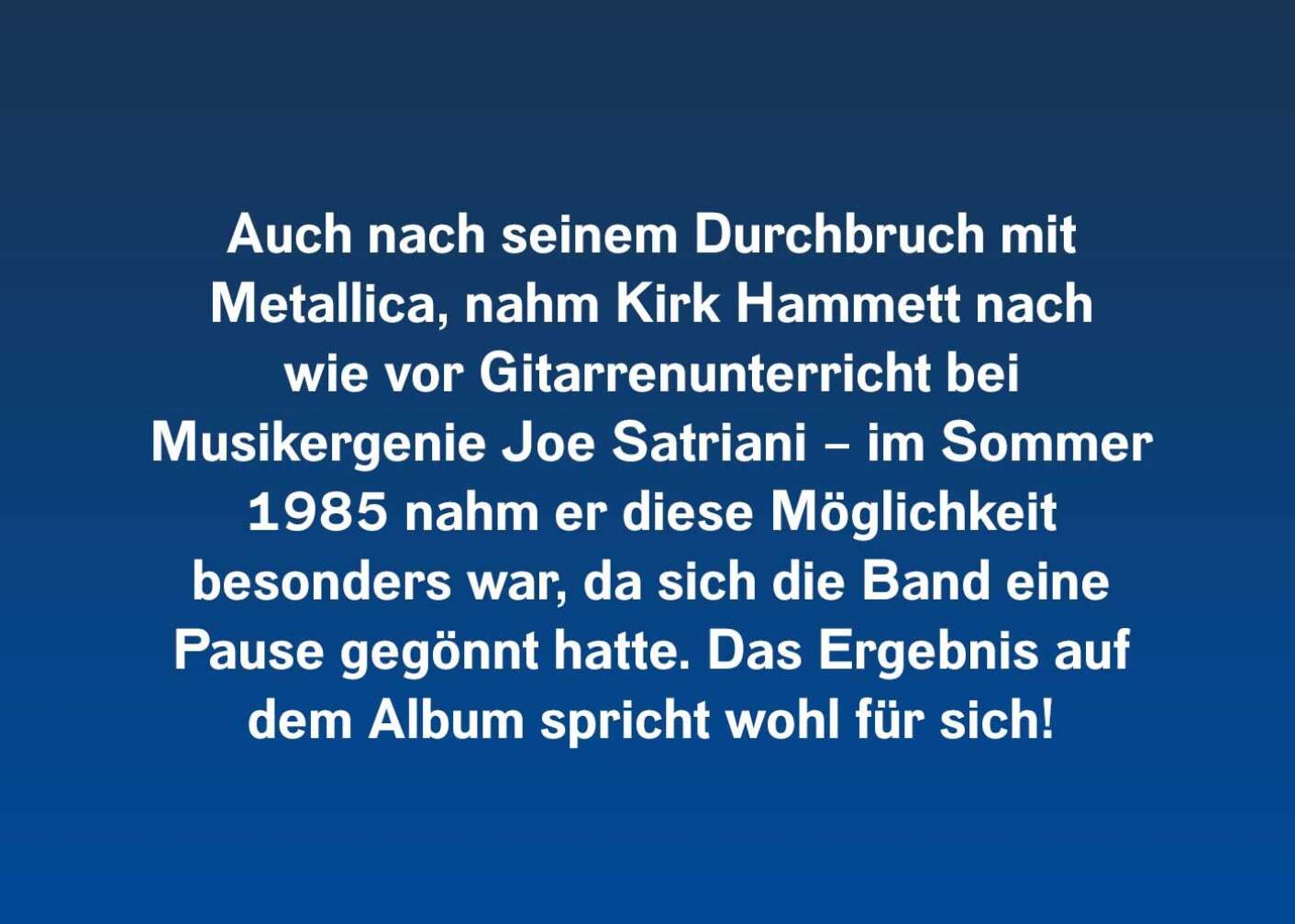 10 Fakten über den Meilenstein von Metallica