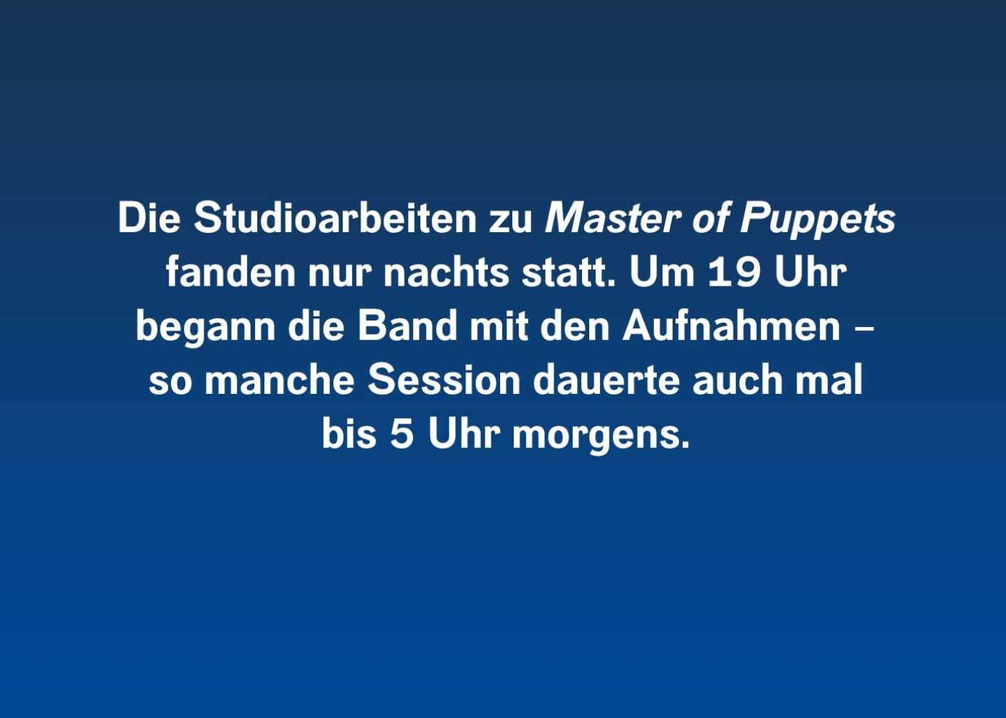 10 Fakten über den Meilenstein von Metallica