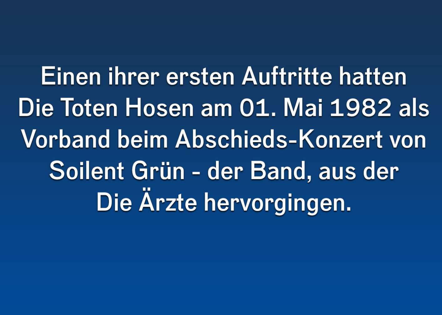 Die Toten Hosen (ersten Auftritte)