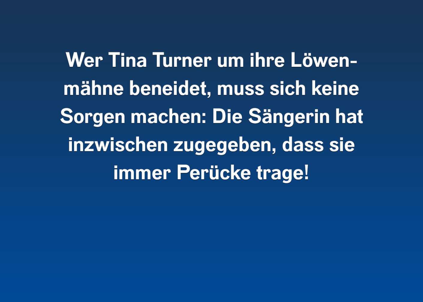 10 Fakten über Tina Turner