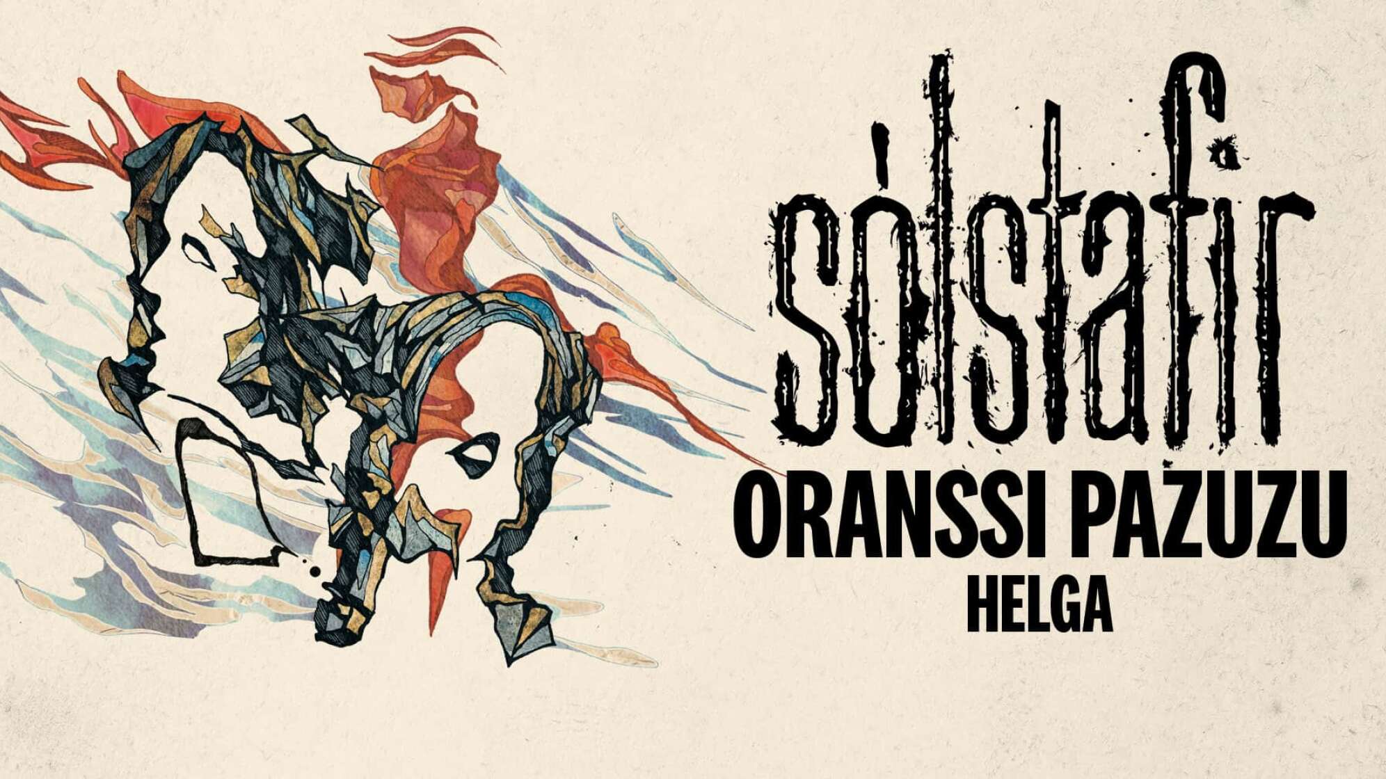 Tourplakat Sólstafir Oranssi Pazuzu Helga