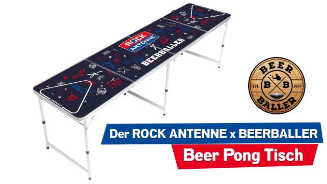 ROCK ANTENNE Österreich x BEERBALLER Beer Pong Tisch