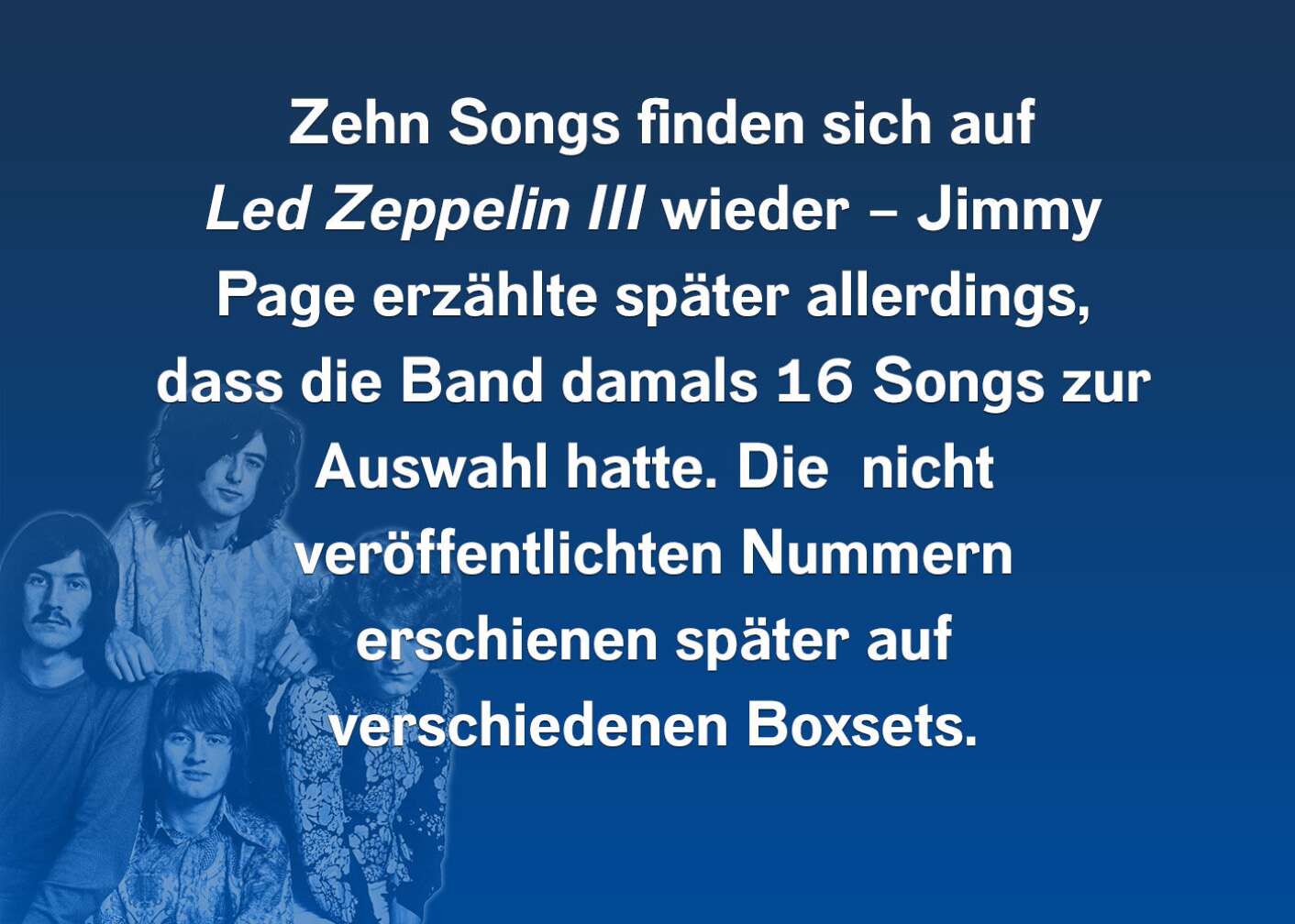 10 Fakten über Led Zeppelin III