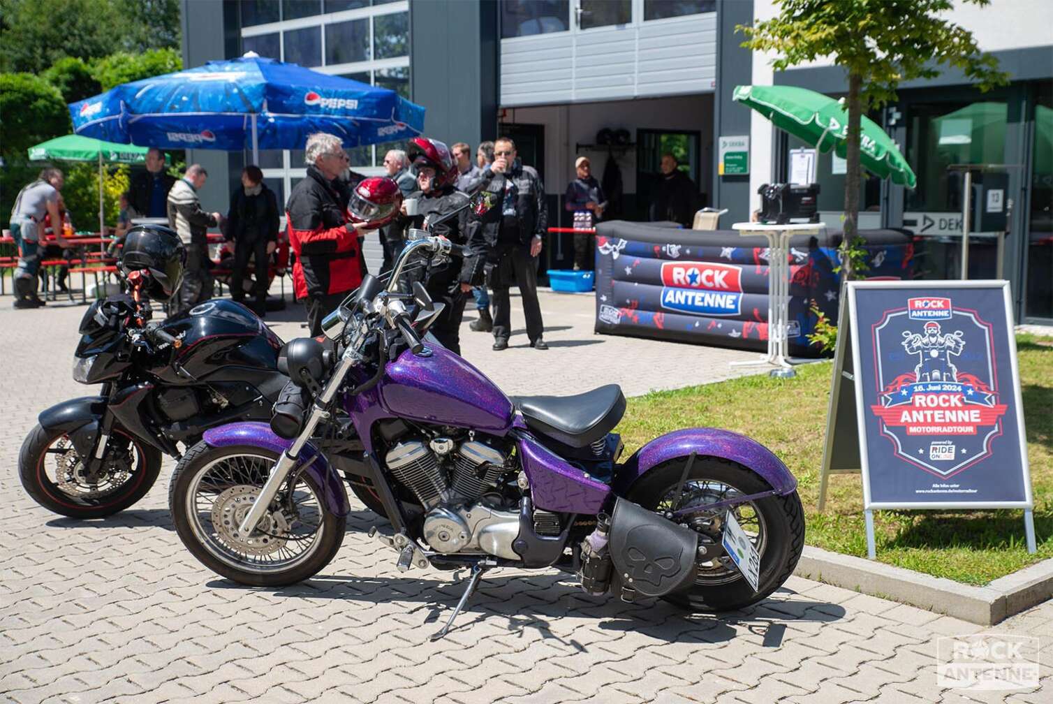 Foto von der ROCK ANTENNE Motorradtour 2024 - Eindrücke von der Tour auf der Straße