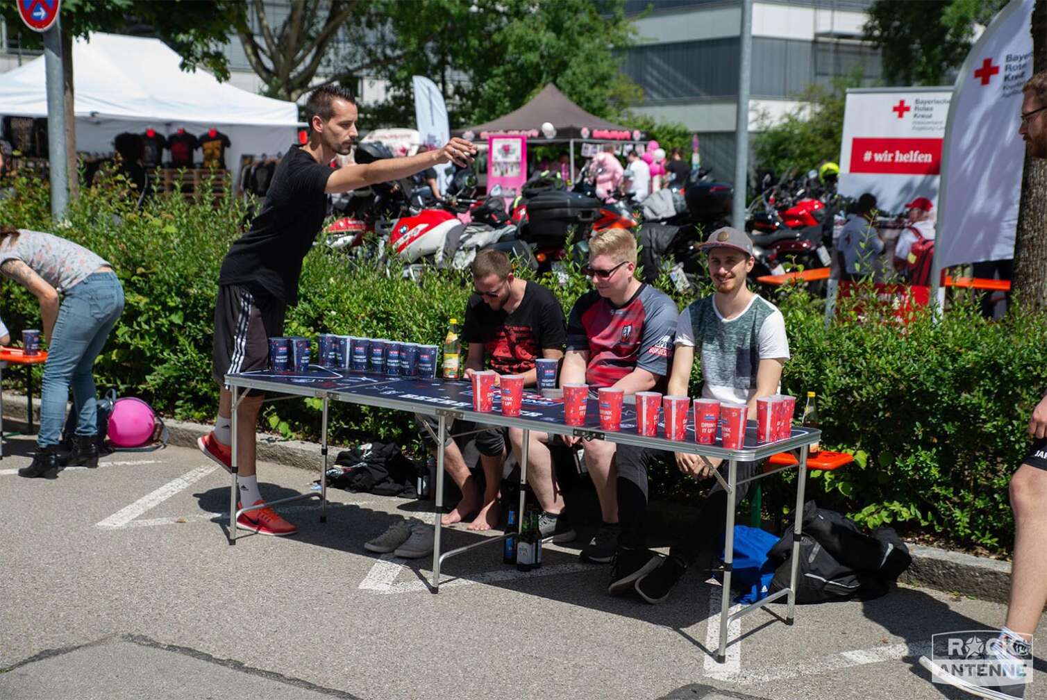 Foto von der ROCK ANTENNE Motorradtour 2024 - Eindrücke von der After Tour Party am ROCK ANTENNE Funkhaus in Ismaning