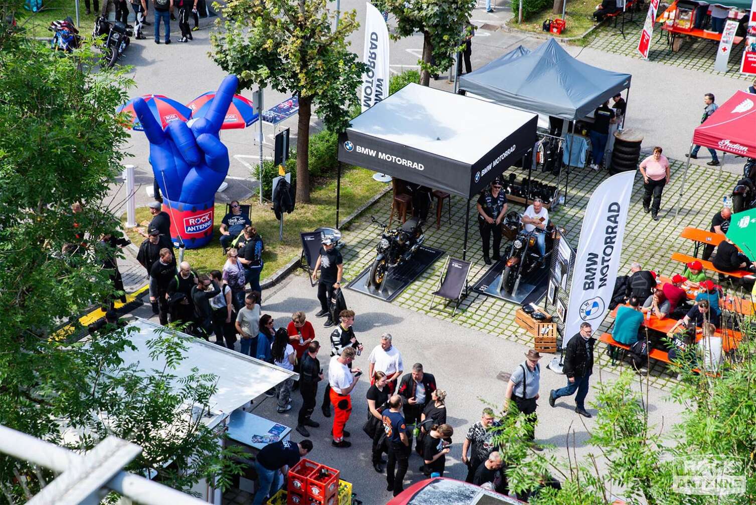 Foto von der ROCK ANTENNE Motorradtour 2024 - Eindrücke von der After Tour Party am ROCK ANTENNE Funkhaus in Ismaning