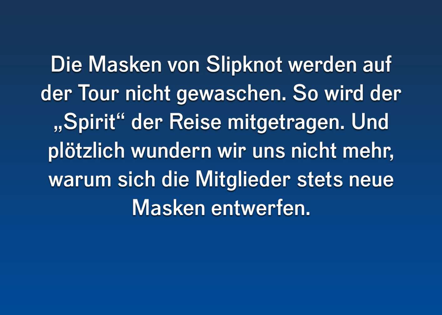 Fakt zu den Slipknots