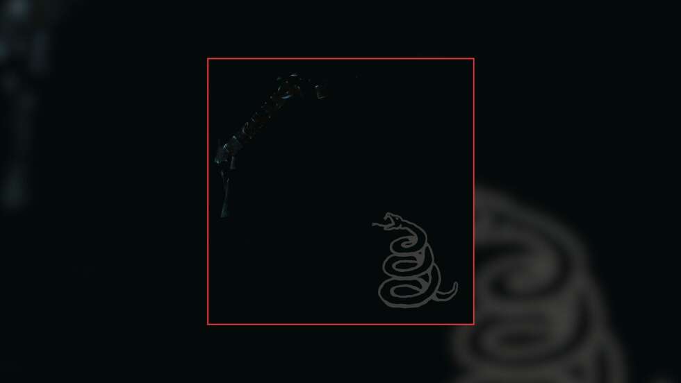 Albumcover vom Black Album von Metallica