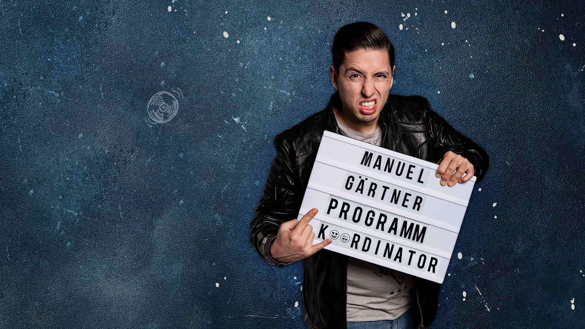 Teamfoto von ROCK ANTENNE Österreich Programm Koordinator Manuel Gärtner