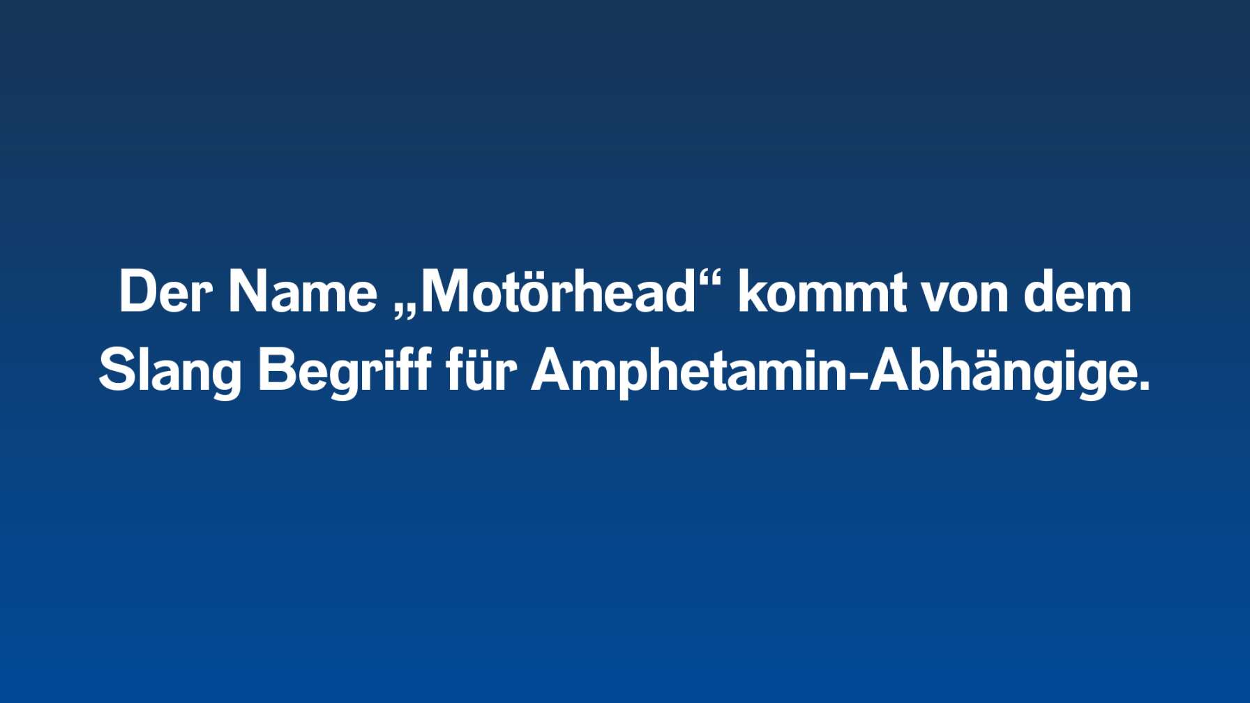 10 Fakten Motörhead