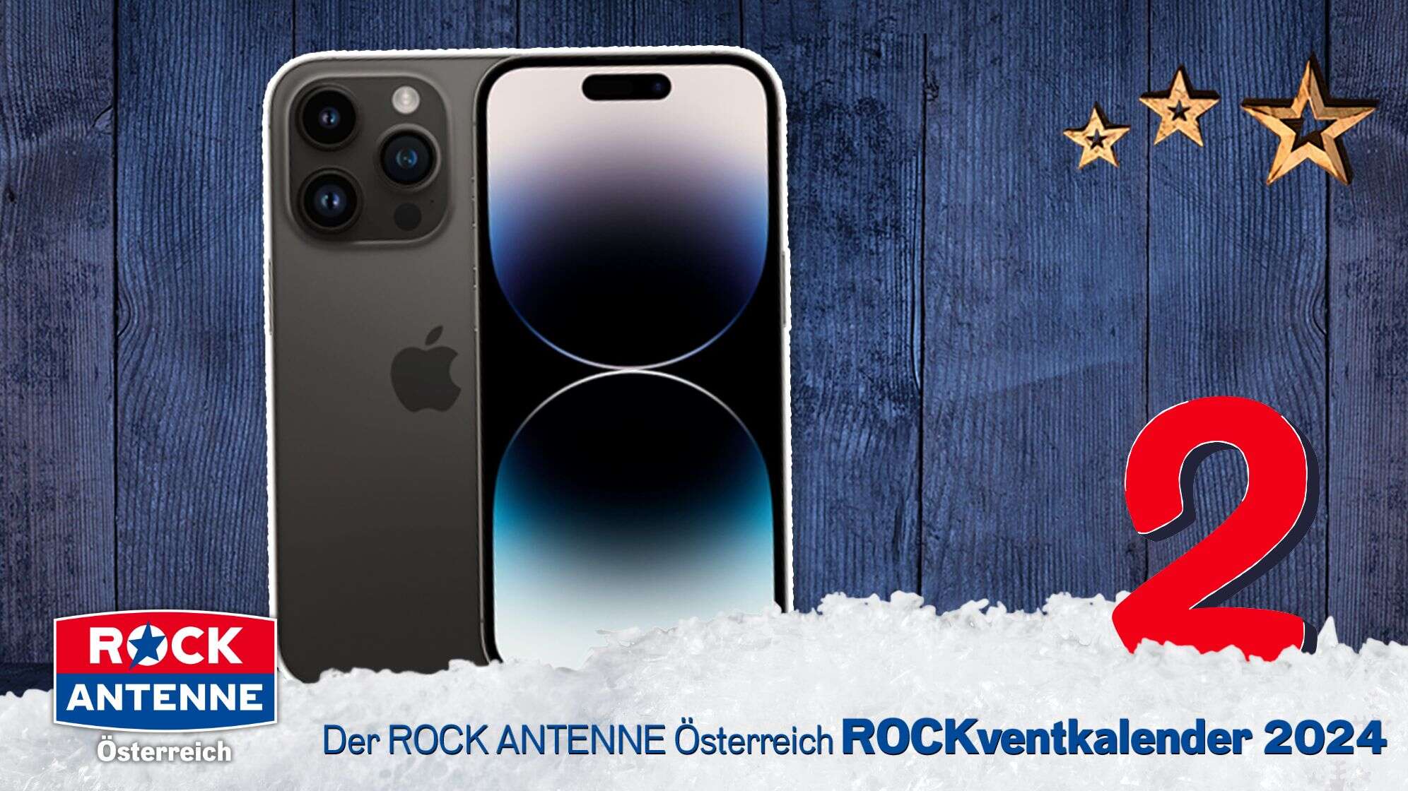 ROCK ANTENNE Österreich Rockventkalender Türchen 1: ein iPhone 14 Plus